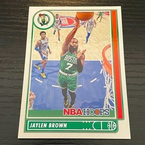 2021-22 JAYLEN BROWN Boston Celtics NBA Hoops Basketball Card #9